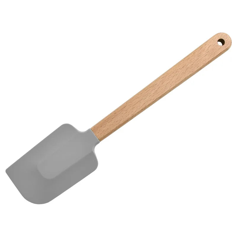 Set of 2x White Silicone Non-Stick Spatula For Baking