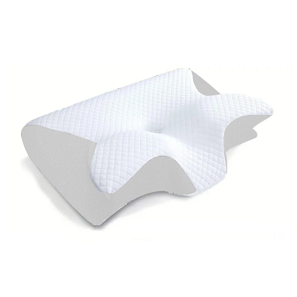 2 in 1 Ergonomic Orthopaedic Memory Foam Pillow for Neck, Back Pain