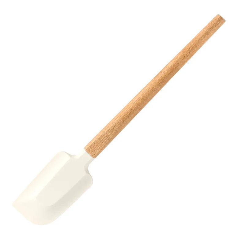 Set of 2x White Silicone Non-Stick Spatula For Baking