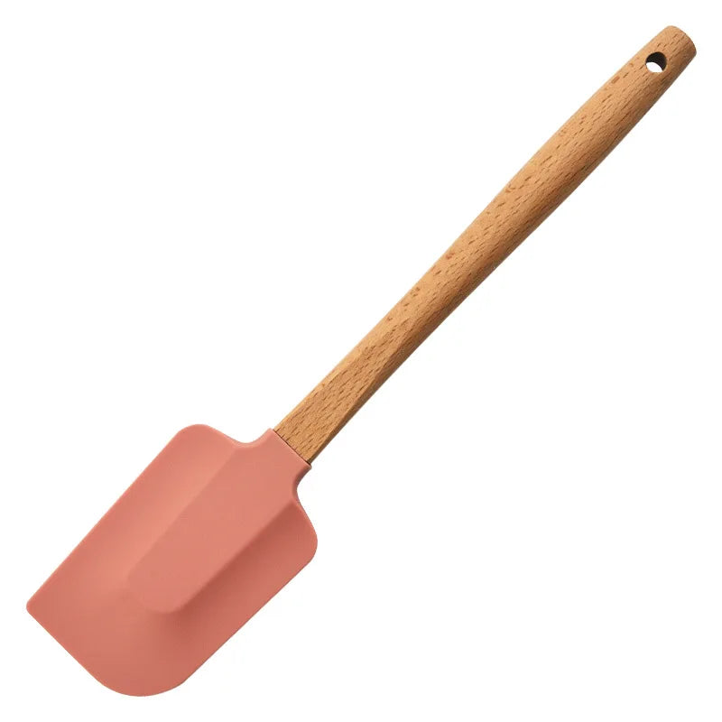 Set of 2x White Silicone Non-Stick Spatula For Baking