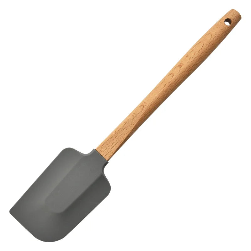 Set of 2x White Silicone Non-Stick Spatula For Baking
