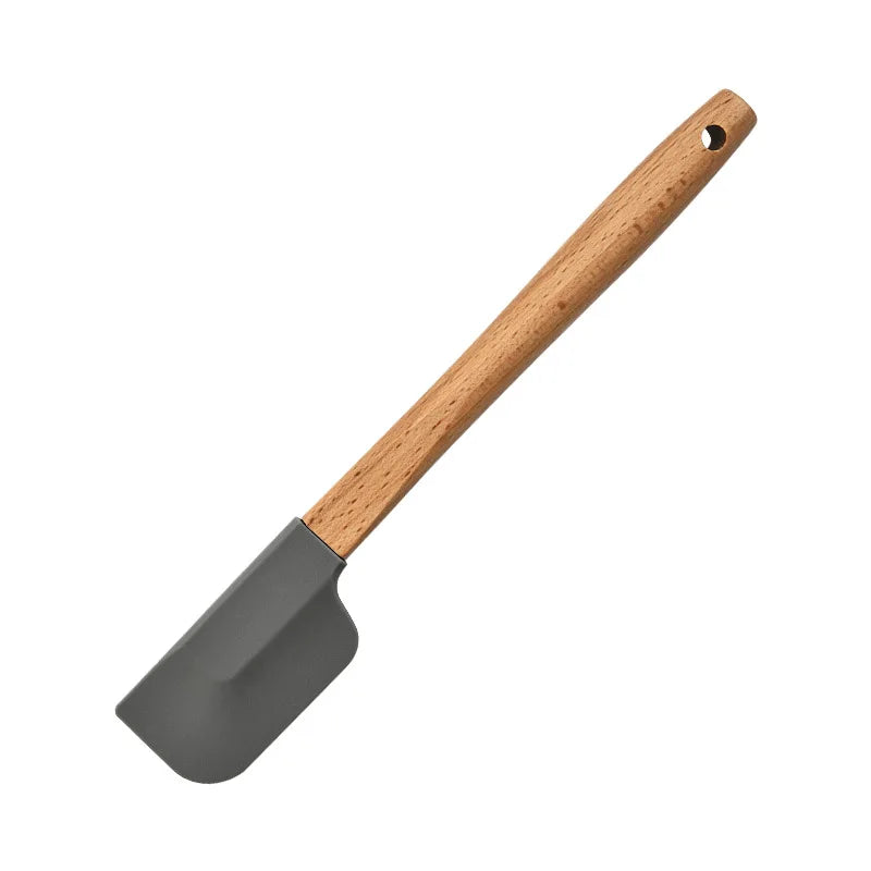 Set of 2x White Silicone Non-Stick Spatula For Baking