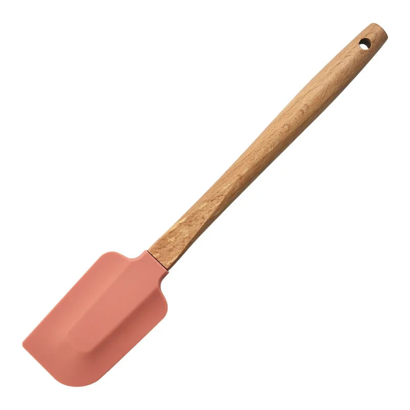 Set of 2x White Silicone Non-Stick Spatula For Baking