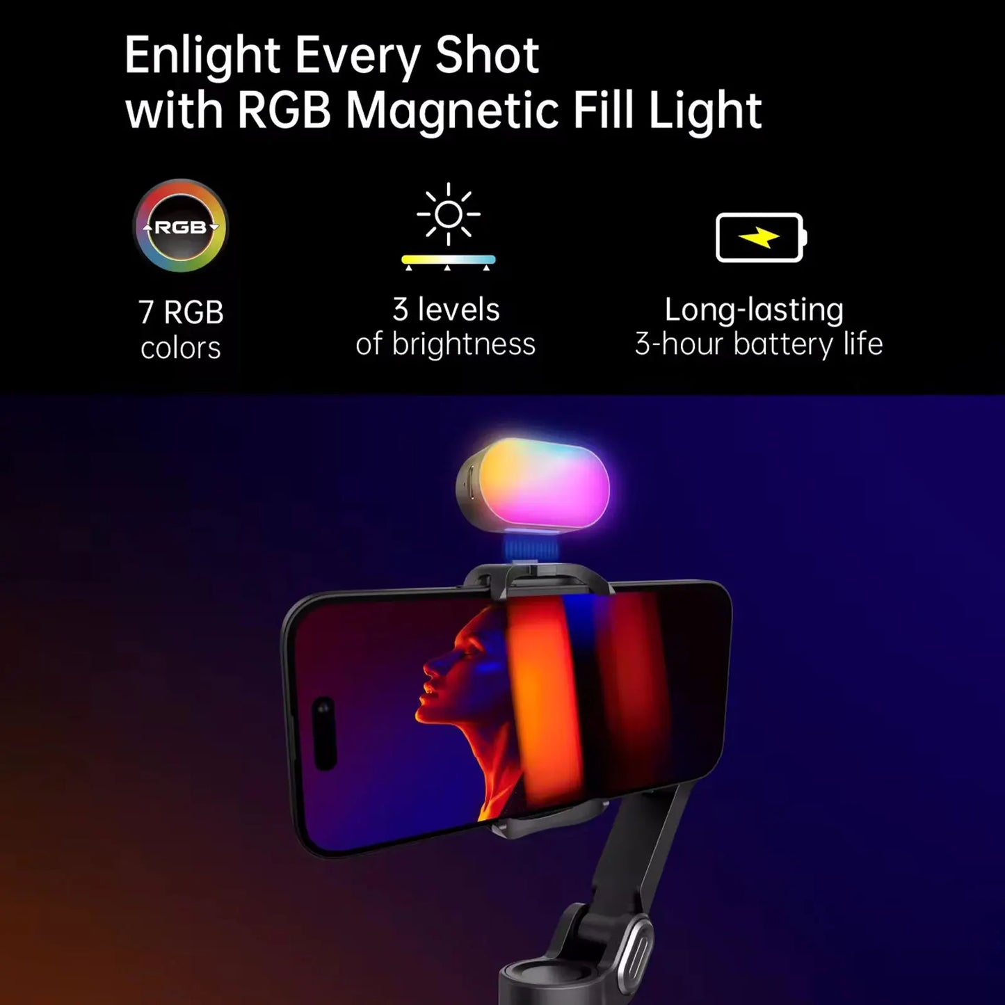 3-Axis Foldable Gimbal Stabilizer Kit for Androids And Smartphones