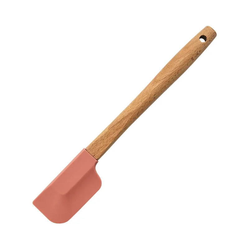 Set of 2x White Silicone Non-Stick Spatula For Baking